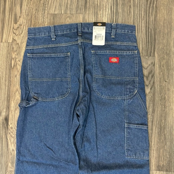 Dickies Relaxed Fit Carpenter Jean Stone Washed Indigo Blue - Picture 6 of 7